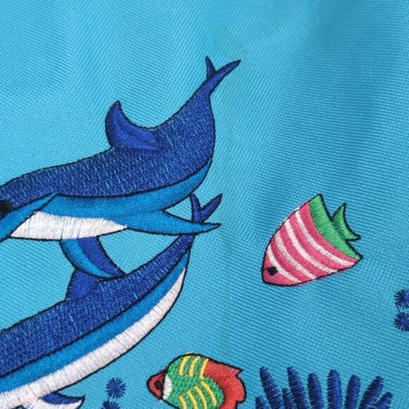 Bahamas Canvas Tote Bag Large Travel Purse Beach Ocean Island Vacation Rope - Picture 10 of 12